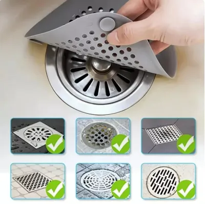 Silicone Kitchen Bathroom Sink Strainer (1 pc)